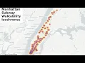 Mapping NYC Subway Accessibility - Isochrone Animation in Python