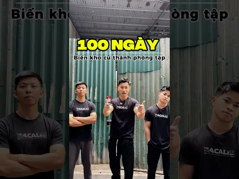 [P1] Thử thách 100 ngày biến kho cũ thành phòng tập #sacalis #studio #hybrid #training #calisthenics