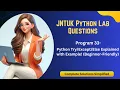 Python Else Explained with Example Beginner-Friendly Program-33 JNTUKR19 pythonbeginners