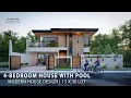 D04 Modern House Design 15m x 30m Lot 4-Bedroom House with Pool