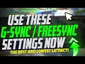 The BEST G-SYNC settings are SO EASY and you NEED to try them GUIDE Freesync G Sync