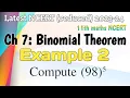 Example 2 Binomial Theorem Class 11th Maths NCERT Binomial Theorem
