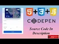 Credit Card Form Page Using HTML CSS and JS In Code Pen High Tech 7