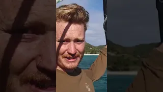 Broken sailboat & stranded on an island #shorts