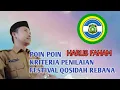 Download Lagu POIN PENILAIAN JURI FESTIVAL QOSIDAH REBANA