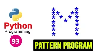 Python Pattern Programs - Printing Stars in M Shape
