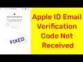 Fix Apple id email verification code not received Problem