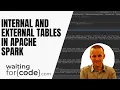 Internal and external tables in Apache Spark