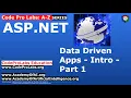 ASP NET Data Driven Apps - Intro