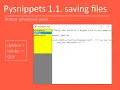 Tkinter advanced Pysnippets 1 1 - save text modified in the texbox with tkinter