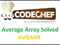 AVGARR Average Array CodeChef Full Thinking Process