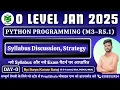 Day-0 Syllabus Strategy Discussion Python Programming Python O Level PreptShala