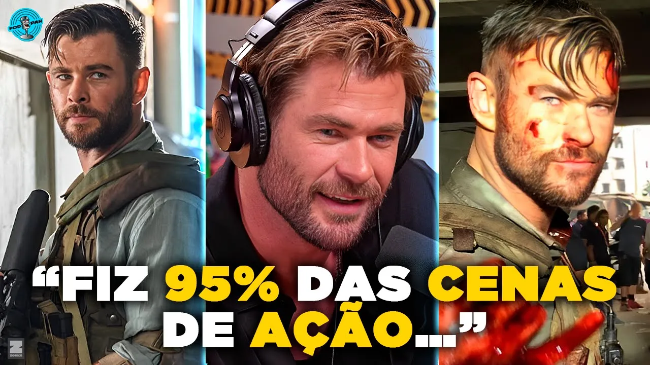 Chris Hemsworth usa DUBLÊS em seus filmes?