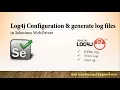 How to Generate log files using Log4j in Selenium WebDriver