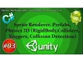 How To Make A 2D Game In Unity-Physics 2D Rigidbody Circle Box Collider 2D Detect Collision - EP