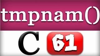 tmpnam File Handling Function in C Programming Tutorial