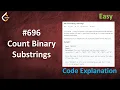 Count Binary Substrings Live Coding with Explanation Leetcode - 696