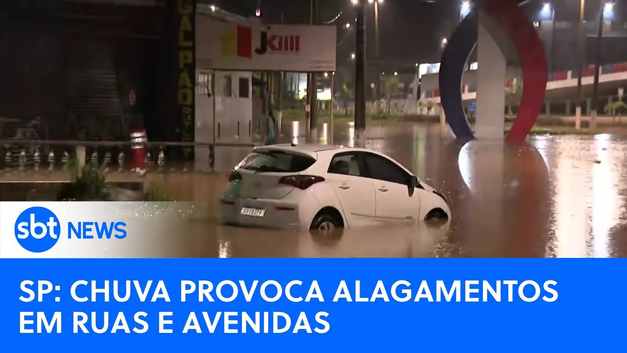 Chuva deixa ruas e avenidas alagadas em São Paulo |#SBTNewsnaTV (09/10/23)