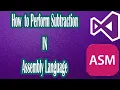 How to Perform Subtraction of 3 Numbers In Assembly Language Bhinder World