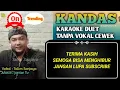 Download Lagu KANDAS KARAOKE DUET TANPA VOKAL CEWEK ~ Nyanyi bareng Talim Sanjaya 