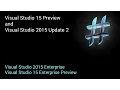 Visual Studio 15 and VS 2015 Update 2