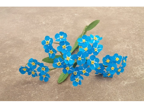 Download MP3 How To Make Forget Me Not Paper Flower - Craft Tutorial