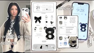 WHAT S ON MY IPHONE TUTORIAL transparent dock icons useful widgets aesthetic customization