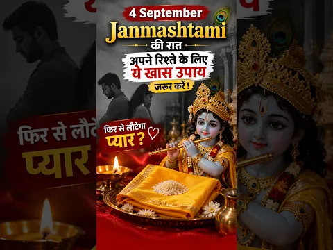 4 September Janmashtami की रात करें ये खास उपाय 🦚 | Love Problem Solution | Krishna Upay