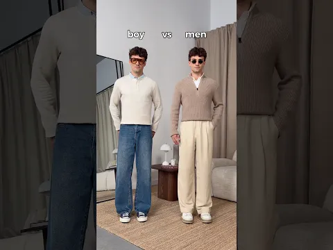 BOY or MEN style? 🤯 | Which style would you wear? #styling #menswear