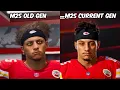 Madden 25 Current Gen vs Old Gen Side by Side