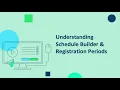 Understanding Schedule Builder Registration Periods