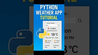 Python Weather App Tutorial Tkinter OpenWeather API