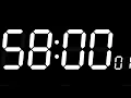 58 Minute Timer with Alarm Study Work Break Meditation Simple Countdown