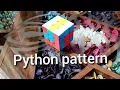 Make python pattern on 3 By 3 Rubik s cube without algorithm