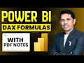 Power BI DAX Formulas Basics to Advanced Tutorial Free PDF Notes