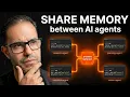 How to share memory between AI agents CrewAI LangGraph