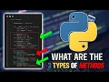 Different Types of Methods in OOP Python Object Oriented Programming