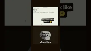 Python Code like hacking