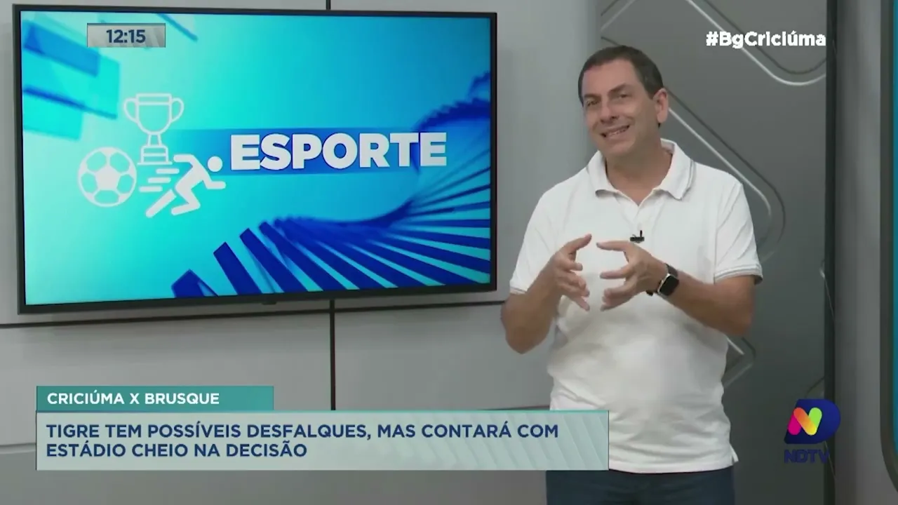 Renato Semensati: primeira partida da final do Catarinense contará com estádio cheio em Criciúma