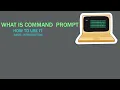 Windows Command Prompt cmd - Tutorial 1-introduction