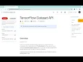 TensorFlow Dataset API With Explanation