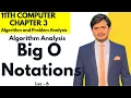 Big O Notation Algorithm Analysis 11th Computer - Chapter 3