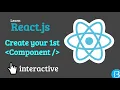 03 2 Creating your first component in react js - React js Interactive Tutorial Exercises