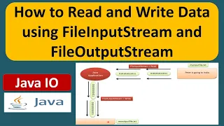 How to Read and Write Data using FileInputStream and FileOutputStream Java IO Java Tutorial