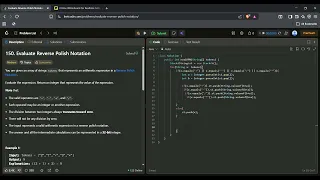 Leetcode 150 Evaluate Reverse Polish Notation Java Stack Solution Explained