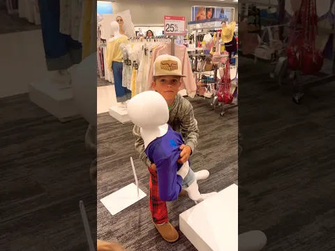 CAUGHT TYDUS doing this with a mannequin in Target 😳🥱 #hilarious #viral #caught #shorts #foryou