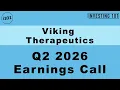 Viking Therapeutics Q2 2026 Earnings Call Clinical Trial Momentum Advances Pipeline
