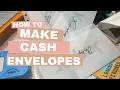 HOW TO MAKE VELLUM CASH ENVELOPES TUTORIAL DIY A6 CASH ENVELOPES