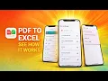 PDF to Excel Android App Android Studio Project Source Code Client Project