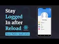 Keep user logged in Switching between two navigator AsyncStorage React Native Application